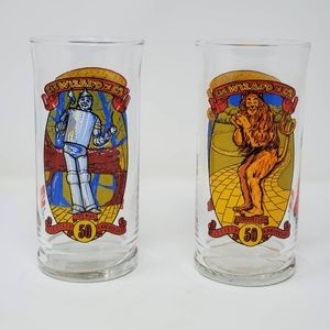 Pair of Vintage Wizard of Oz Soda Glasses